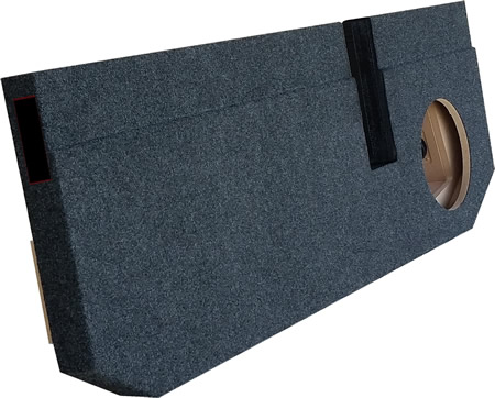 Carpeted 10" Single Subwoofer Box 02-09 Dodge RAM CC, QC